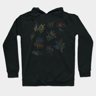 Rainbow Flowers Hoodie